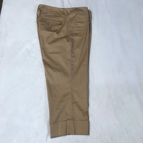 Willi Smith Straight Capri Pants Women’s Size 10 Color Khaki Low Rise Pocket’s. - Picture 15 of 15